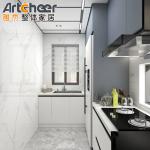Small Kitchen Apartment Melamine Kitchen Cabinet Door with Contemporary Design
