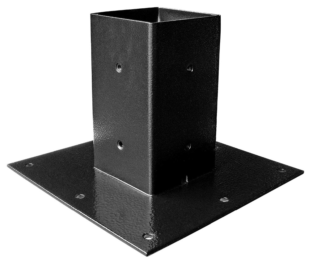 Hot Dip Galvanized Finish Fence Post Support with Pole Anchor and Surface Mount Support