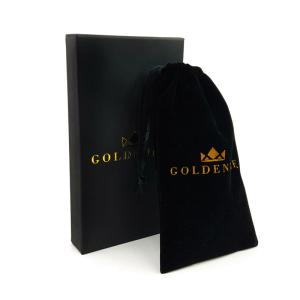 Quality Recycled Rigid Drawer Packaging Box Black Slide Out Jewelry Box With Bag And Pouch wholesale