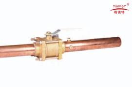 Quality yomtey brass female madical gas ball valve with locking device wholesale