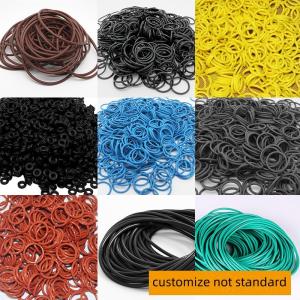 Quality O Shaped Silicone Waterproof Sealing Element High Temperature Resistant Black Fluorine Rubber wholesale