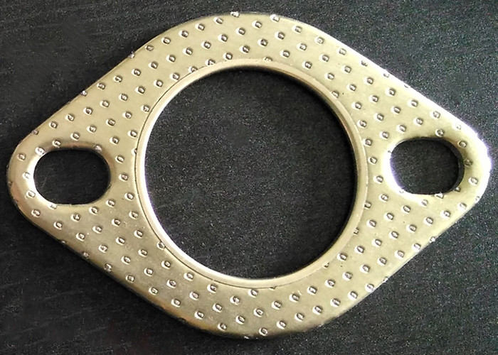Triangle Type 50mm bore gasket for Automobile Graphite / Tinplat Sandwich Composite Board