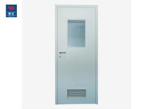 Quality Air Tight Steel Swing Iron Glass 30min Fire Doors For Hospitals wholesale