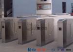 Cold Rolled Steel Luxury Flap Barrier Gate , Pedestrian Access Control Turnstile