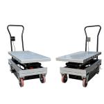 Mini Hydraulic Portable Scissor Lift Tables 150kg 27.56''X17.72'' Mobile Max