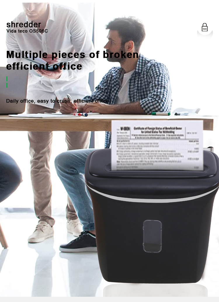 Electricity Powered 5 Sheets Cross Cut Entry Level Shredder for and Durable Shredding