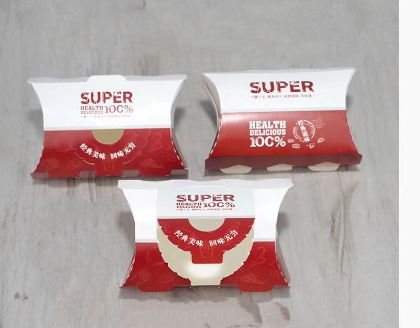 Fried Chicken Food Container Paper Box 10.6*9.7*6.5cm Paper Take Away Containers