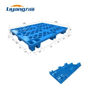 Quality 9 Feet Reinforced Plastic Pallet HDPE Flat Top Shipping Plastic Pallets wholesale
