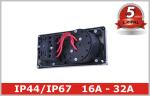 IP67 Weatherproof Industrial Interlocked Switch Socket Outlet for Plug