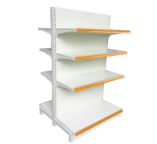 Gondola metallic shelves standard retail units supermarket shelving