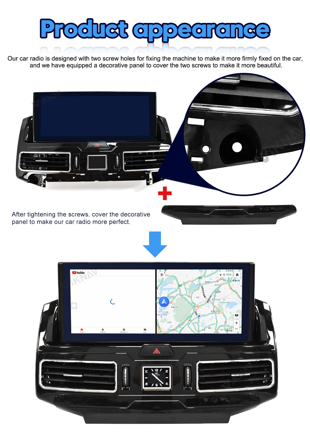 12.3 Inch Touch Sreen Stereo For 20016-2020 Toyota CRUISER LC200 GPS Navigation Multimedia Player Wireless Carplay BT 4G