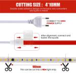 120 LEDs 10W/m High Voltage LED Strip Light AC110V 220V IP65 Waterproof SMD 2835