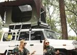 4x4 Automatic Car Rack Tent , Hard Shell Car Roof Top Tent For Small Car