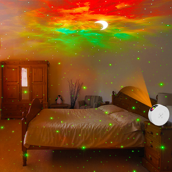 160x160x66mm Moon Projector Light , Multipurpose Galaxy Projector With Moon