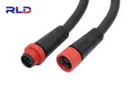 M15 Waterproof 2 Pin Extension Cable Outdoor Lighting Connectors IP68