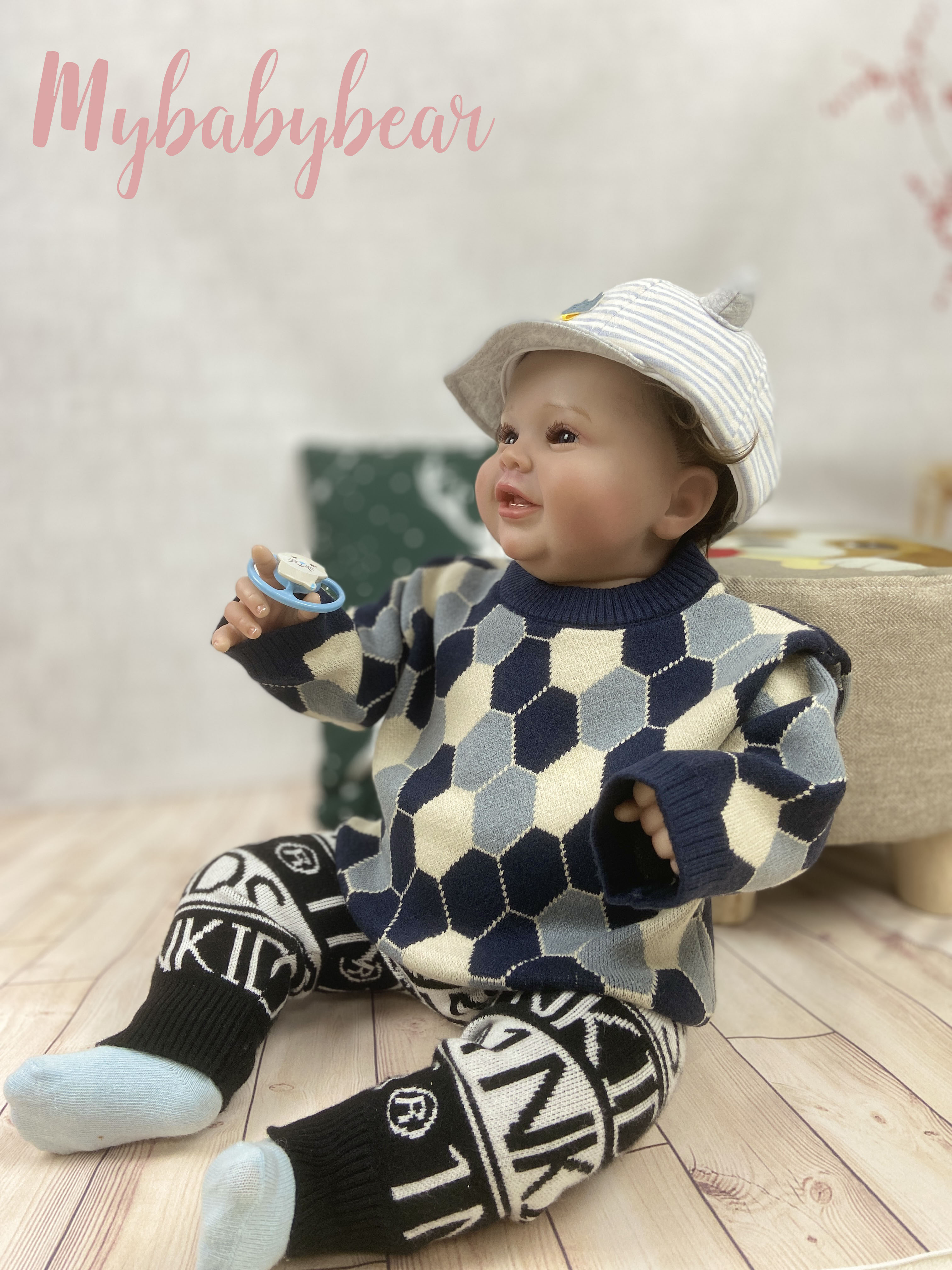 China Vendor Custom jacquard knitted pattern design pullover Baby boy sweater