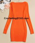 European Fashion Super Beautiful Mixed Colors Ribbed Knit Openwork Crochet
