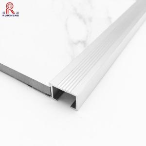 Quality 0.3mm - 3mm Aluminum Stair Nose Trim Interior / Exterior Step Covering wholesale