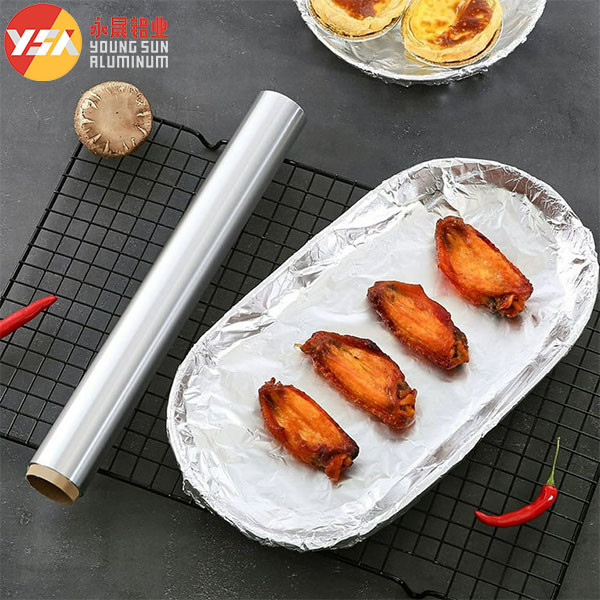 Household Foil Aluminum Heavy Duty Food Grade Paper In Roll Aluminum Foil