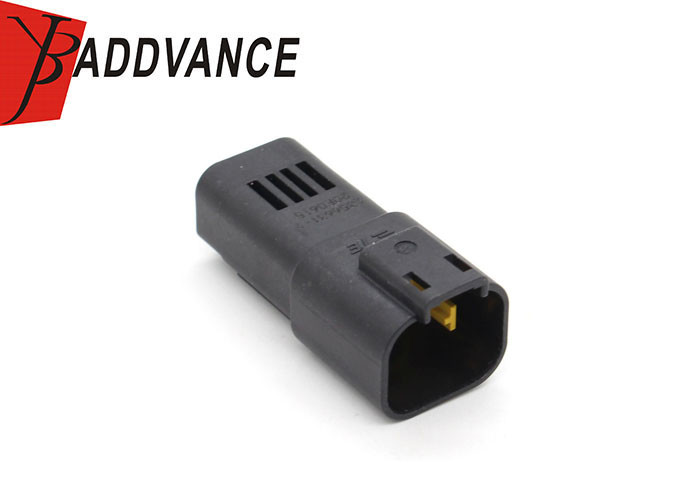 2356631-1 4 Pin Tyco AMP Connectors Black Male Sealed Electrical Plastic Connector