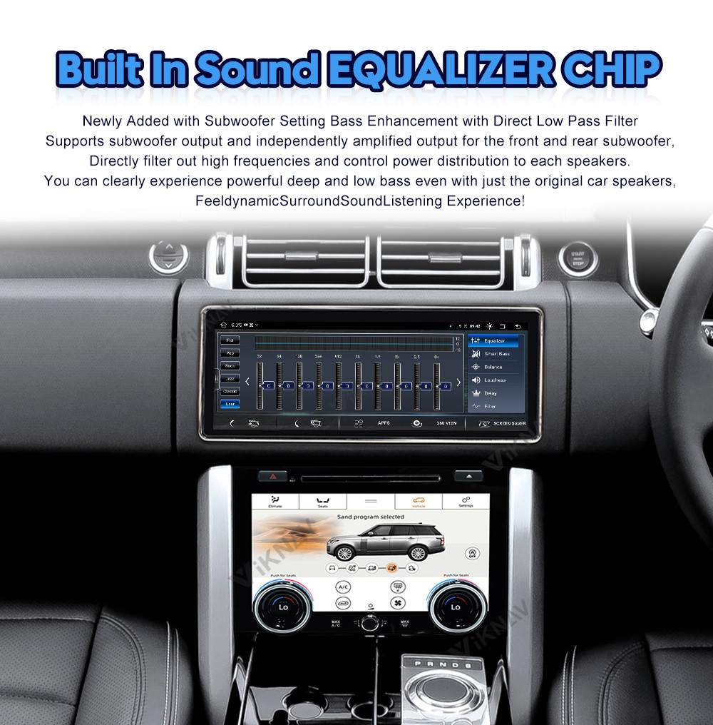 2Din Range Rover Car Stereo GPS Navigator For Right Hand Driving Type