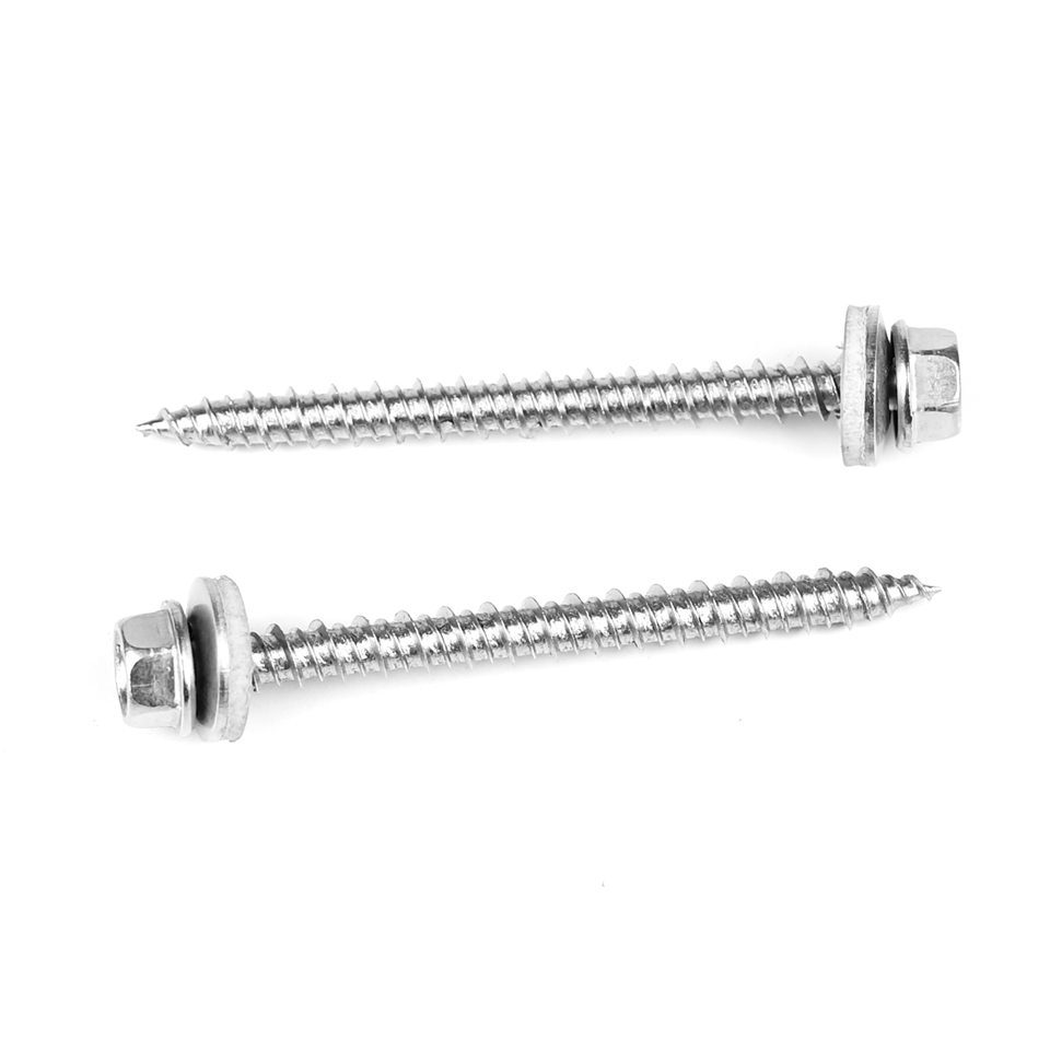 High Low Thread Torx Drive Wood Chipboard Screw with EPDM Washer 60mm 100% QC Tested