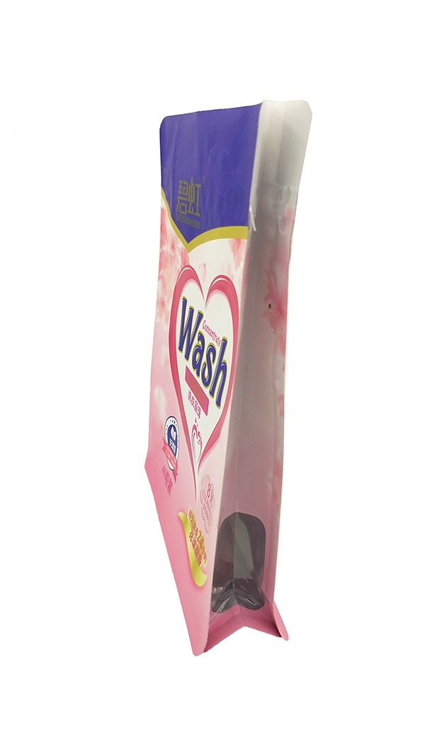 ISO Puncture Proof Washing Powder Packaging Pouch Square Bottom Plastic Bags