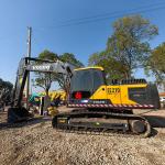 Tracked EC210 Second Hand Volvo Excavators 21 T Building Earth Excavating