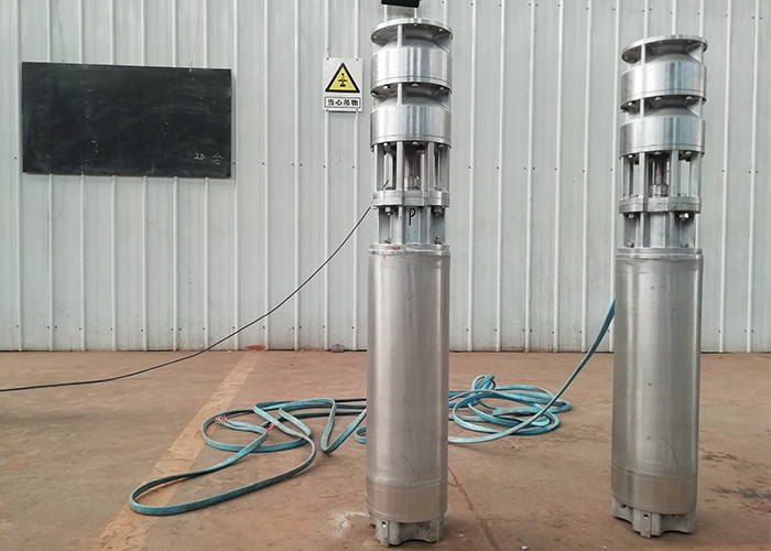 Agricultural 25kw 3 phase ac multistage irrigation borehole submersible water pump 200m deep well