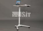 Metal Hand Lift Stand Adjustable Height Office Writing Desk