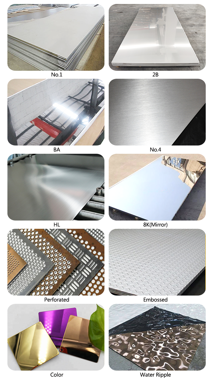 OEM ODM Construction Colored Stainless Steel Sheet 2000mm 2438mm Length