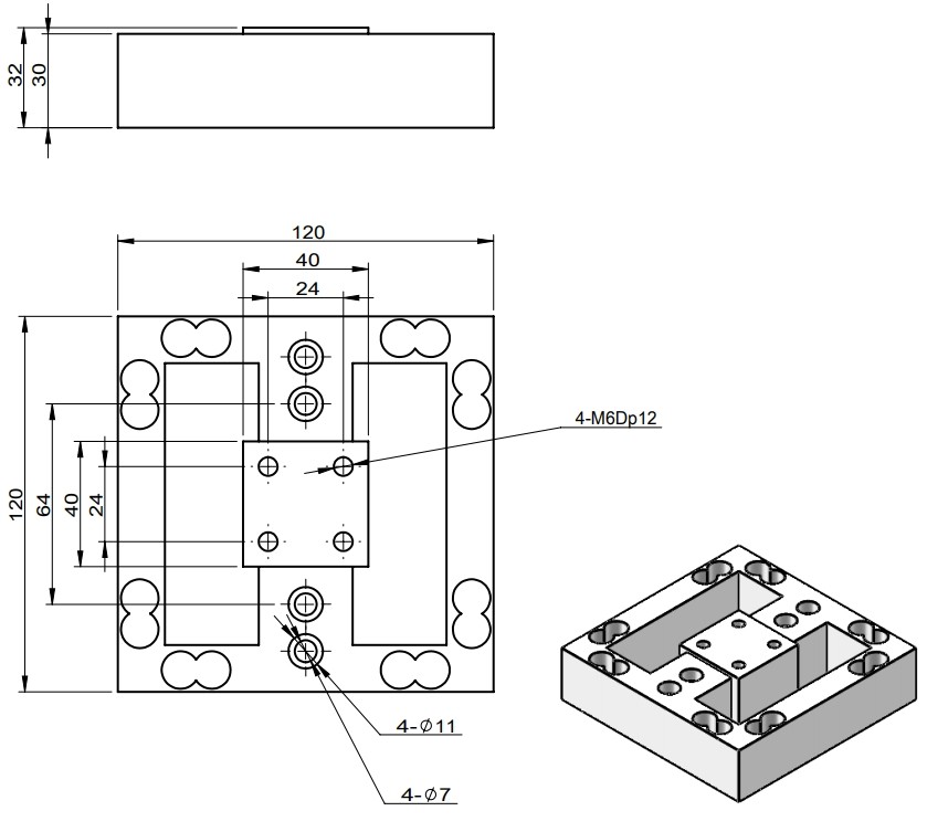 IP66 Xyz Triaxial Load Cell 50n Axial Force Sensors 100N 200N 500N 1000N 2000N 5000N