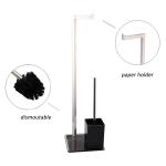 Toilet Brush and Towel Holder Set Multi-function Hotel Standing 401 Stainless