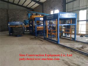 Quality QT6 15 Automatic Cement Block Machine Cement Brick Production Line JS500 Mixer wholesale