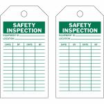 Inspection Tag Vinyl Waterproof Durable Plastic Safety Tag