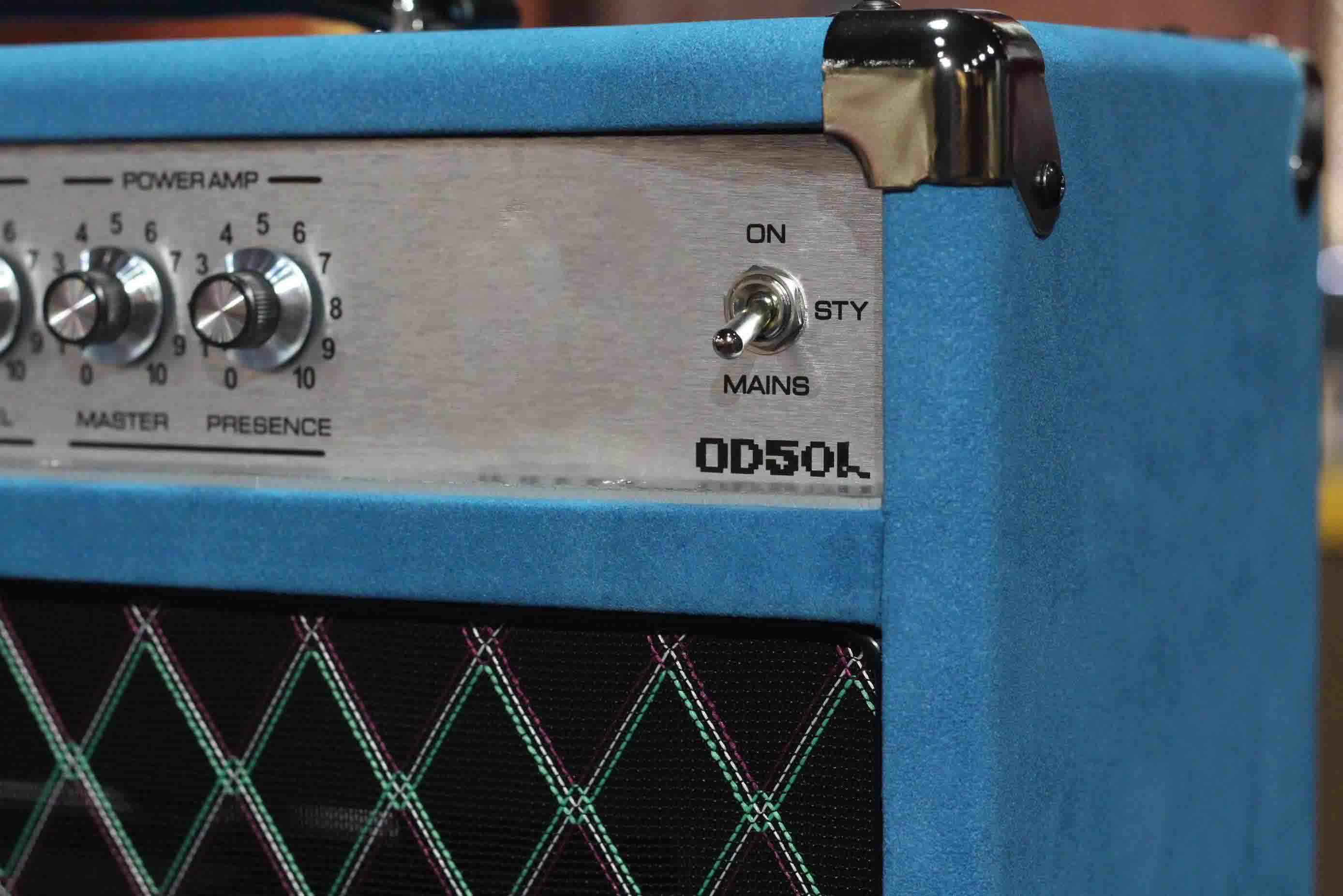 Custom Dumble Clone 2025 Overdrive Reverb 50-Watt Hand-Wired Tube Head-Suede Blue JJ Tubes 50W