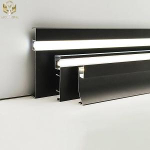 Quality Waterproof Led Aluminium Skirting Board Profile T3~T8 wholesale