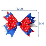 Ribbon diy custom wholesale American National Day bow hair accessories