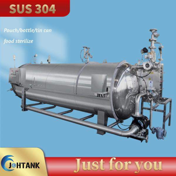 Semi Auto Horizontal Food Sterilizer Machine Retort Sterilization In Food
