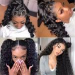 Deep Wave 13x4 13x6 HD Lace Front Human Hair Wig Brazilian Curly Preplucked Wig