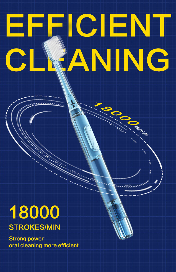 Dupont Bristles Smart Electric Toothbrush Sonic IPX7 Waterproof Toothbrush