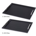 5-star hotel black acrylic amenities tray