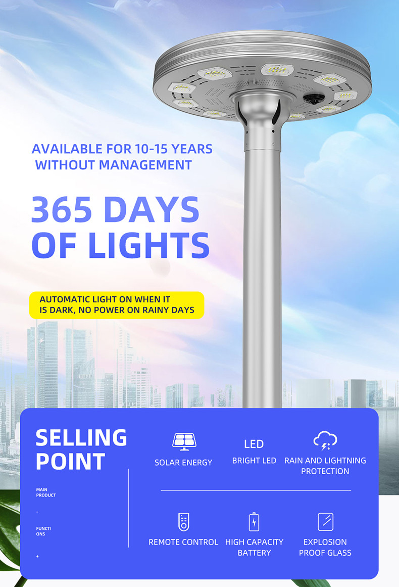Ufo Outdoor LED Garden Lights 10 heads 200W Planet Style