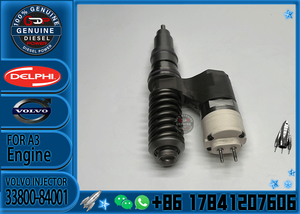 Common Rail Diesel Fuel Injector 33800-84001 3964820 BEBE4B10101 8113092 EX631011 RG33966 R517662 BEBE4B17102