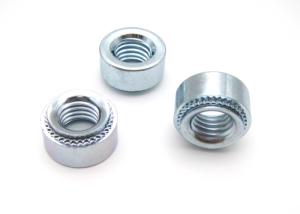 China M5 M6 Blue Zinc Plated Carbon Steel Swage Nuts Self Clinching Nut Rivet Carbon Steel Nuts on sale