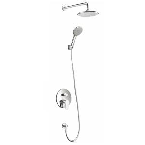 Quality Rainfall Shower Built-in Set Modern Round Head Shower Bathroom 3 Function Hand Shower wholesale