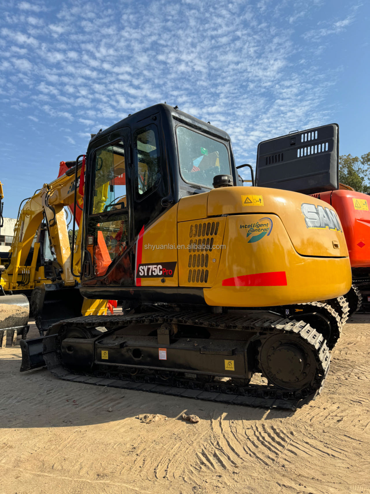 2019 Year Used SANY 7T Excavator SY75Cpro Mild Steel Design for Harsh Environments