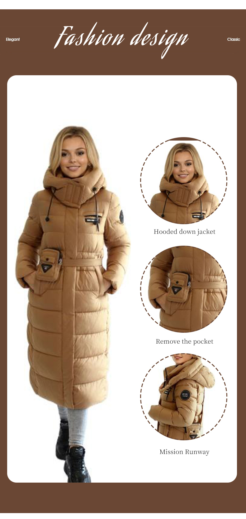 Top Sale Guaranteed Quality FODARLLOY New design thick cotton-padded jacket Winter new women warm coat