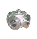 Stainless Steel ASTM A312 TP316L Forged 3 Way Ball Valve 2" 150# RF RTJ BW