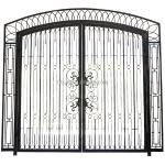 Commercial Forged Wrought Iron Gate For Backyard Q235 Steel Customized